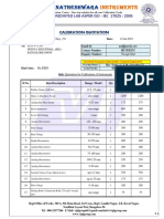 Sub: Quotation For Calibration of Instruments