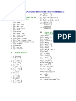 Ejercicios Derivadas de Funciones Trigonométricas