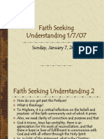 Faith Seeking Understanding