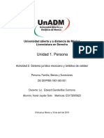 M3 - U1 - Actividad 2. Sistema Jurídico Mexicano y Ámbitos de Validez - XAJS