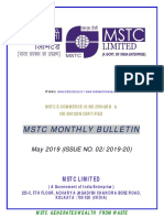 MSTC e Bulletin May 2019