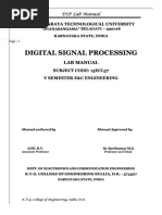 Digital Signal Processing Digital Signal Processing: DSP Lab Manual DSP Lab Manual