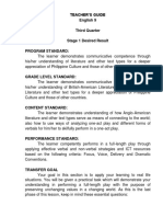 Teacher'S Guide English 9 Third Quarter Stage 1 Desired Result Program Standard