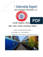 Summer Training at Indian Railways Electrical Genl. Department.