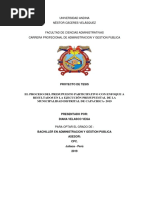 El Proceso Del Presupuesto Participativo Con Enfoque A Resultados en La Ejecución Presupuestal de La Municipalidad Distrital de Capachica - 2019