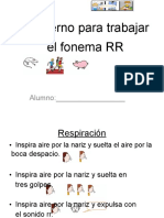 Cuaderno para Trabajar El Fonema RR