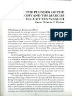 The Plunder of The Economy and The Marcos Ill Gotten Wealth - Parlade, Caesar Octavius