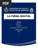 La Firma Digital y Aspectos Generales