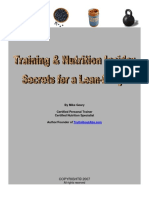 Training & Nutrition Insider Secrets For A Lean-Body