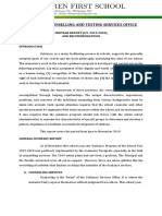 Guidance, Counselling and Testing Services Office: MIDYEAR REPORT (S.Y. 2019-2020) and Recommendations