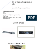 Determination of Elongation Index