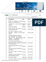 Academic Calendar IOU