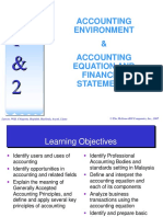 Accounting Environment & Accounting Equation and Financial Statements