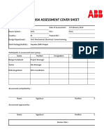 Risk Assessment Cover Sheet: Wayame 150kV Project