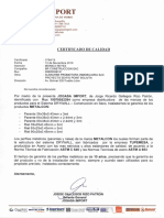 03 Certificado de Parantes y Riel