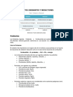 Agentes Oxidantes y Reductores