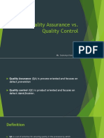 Quality Assurance vs. Quality Control: Ms. Soomaiya Hamid