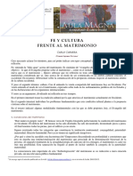 22 - Fe y Cultura Frente Al Matrimonio PDF