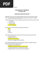 Unit I Spiral Exam KEY 1