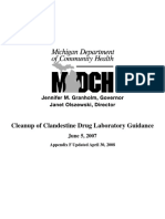 Michigan Cleanup of Clandestine Drug Laboratory Guidance 