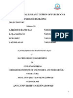 Planning, Analysis and Design of Public Car Parking Building