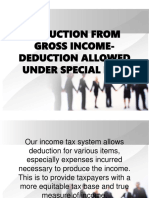 Deduction From Gross Income-Deduction Allowed Under Special Law