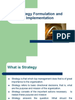 Strategy Formulation and Implementation