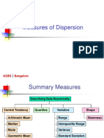 Measures of Dispersion