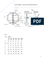 Dual-Plate Lug Check Valves - Face To Face Dimensions - API Standard 594