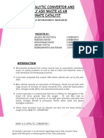 Study of Catalytic Convertor and Use of Fly Ash Waste As An Alternate Catalyst