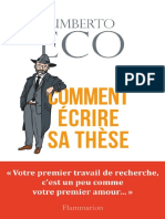 (Eco Umberto) Comment Crire Sa TH Se PDF