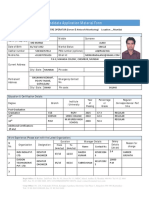 Candidate Application Material Form