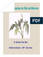 Usos e Aplicações Do Óleo de Mamona - Salvador Claro Neto PDF