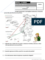 Ficha de Avaliação Trimestral - 1º Período - 3º Ano EM - I