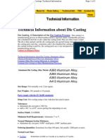 Technical Info About Die Casting