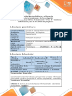 Guía de Actividades y Rúbrica de Evaluación - Paso 4 - Gestionar Información para El Desarrollo de Proyectos