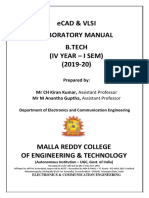 Ecad & Vlsi Lab