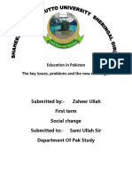 Social Change Education in Pakistan