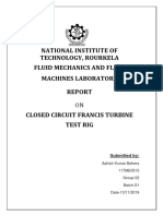 National Institute of Technology, Rourkela Fluid Mechanics and Fluid Machines Laboratory