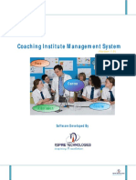 Coaching Institute Management System