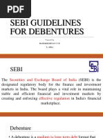 Sebi Guidelines For Debentures: Harikrishnan N R T MBA