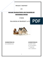 Concept of Benami Transactions and Transfer by Ostensible Owner