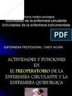 Actividades Enfermera Circulante