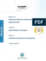 Módulo 15: Internacionalización Del Derecho en Su Ámbito Privado