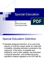 Special Education: By: Stacie Pancoast Paul Meyerhoefer