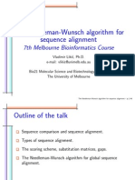 The Needleman Wunsch Algorithm For Sequence Alignment