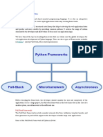 Top 10 Frameworks of Python