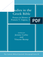 Studies in The Greek Bible Essays in Honor of Fran