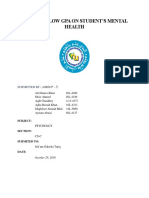 Effect of Low Gpa On Student's Mental Health