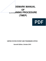 Trademark Manual of Examining Procedure - Seventh Edition Oct 2010